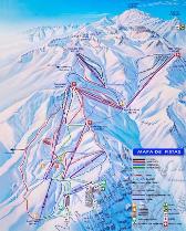 Mapa Valle Nevado, ski maps